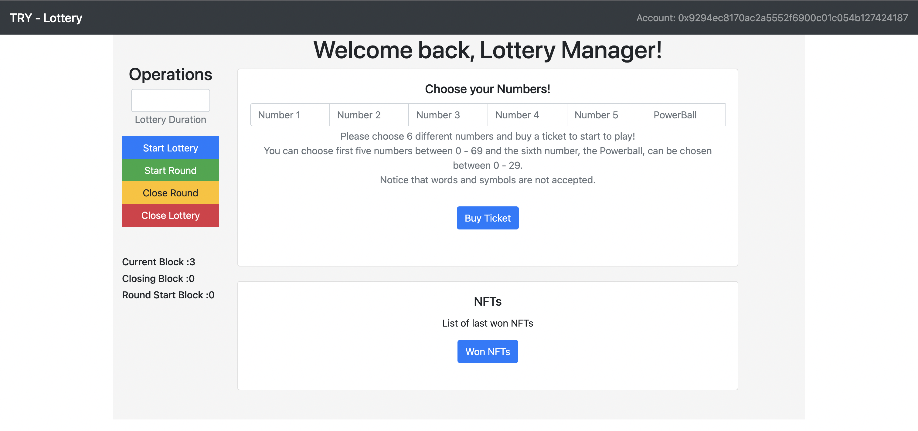 TRY - NFT Lottery
